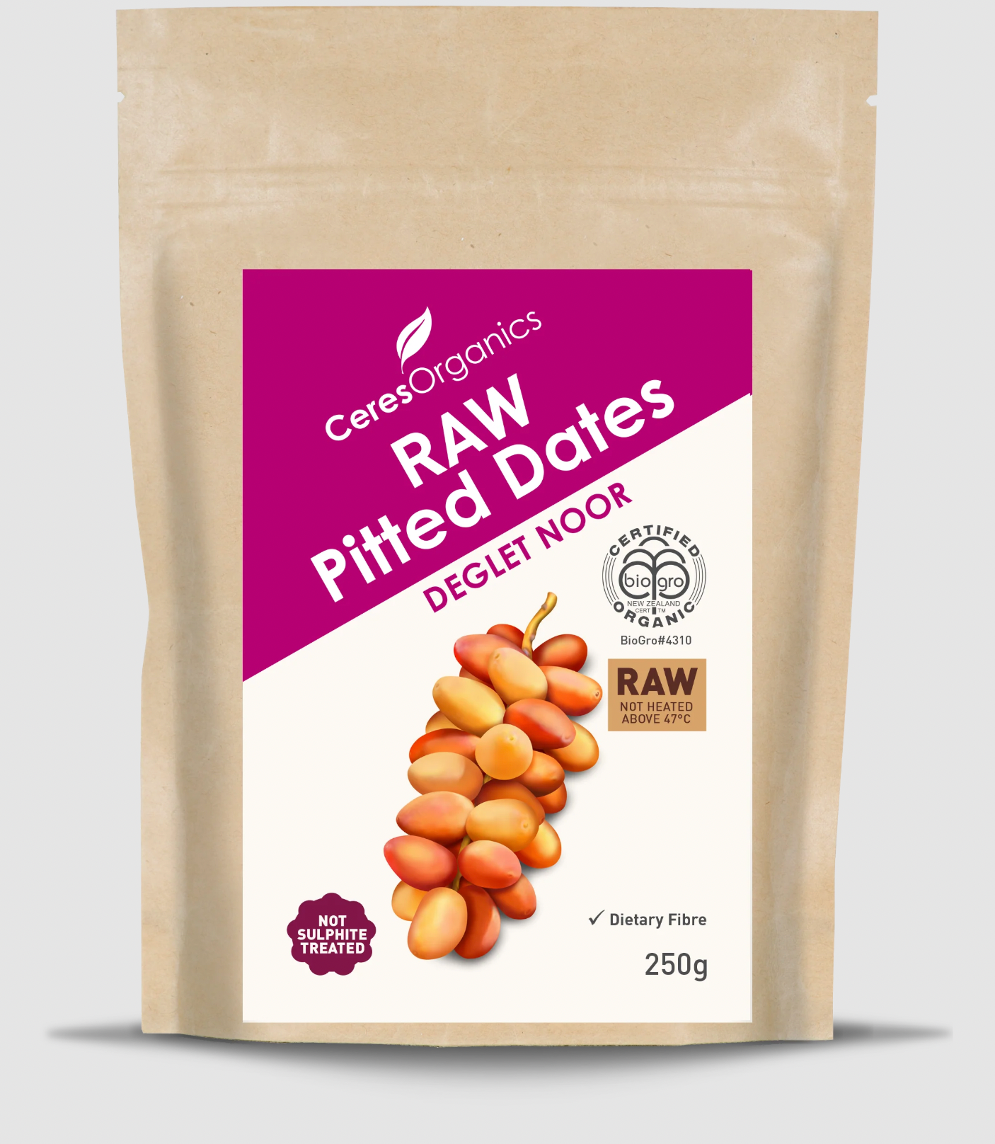 Ceres Organics - Organic RAW Pitted Dates 250g