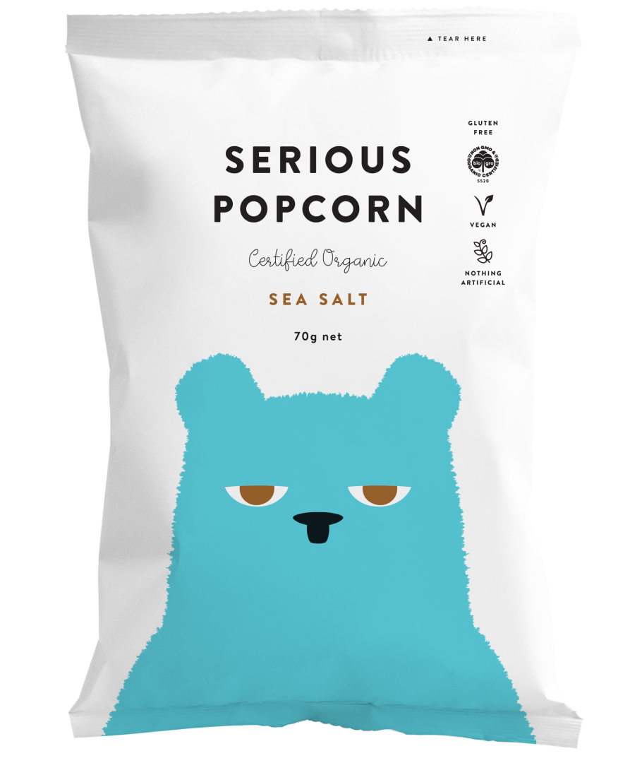 Serious - Sea Salt Organic Popcorn 70g