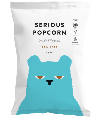 Serious - Sea Salt Organic Popcorn 70g