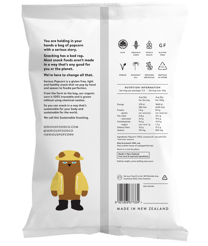 Serious - Sea Salt Organic Popcorn 70g