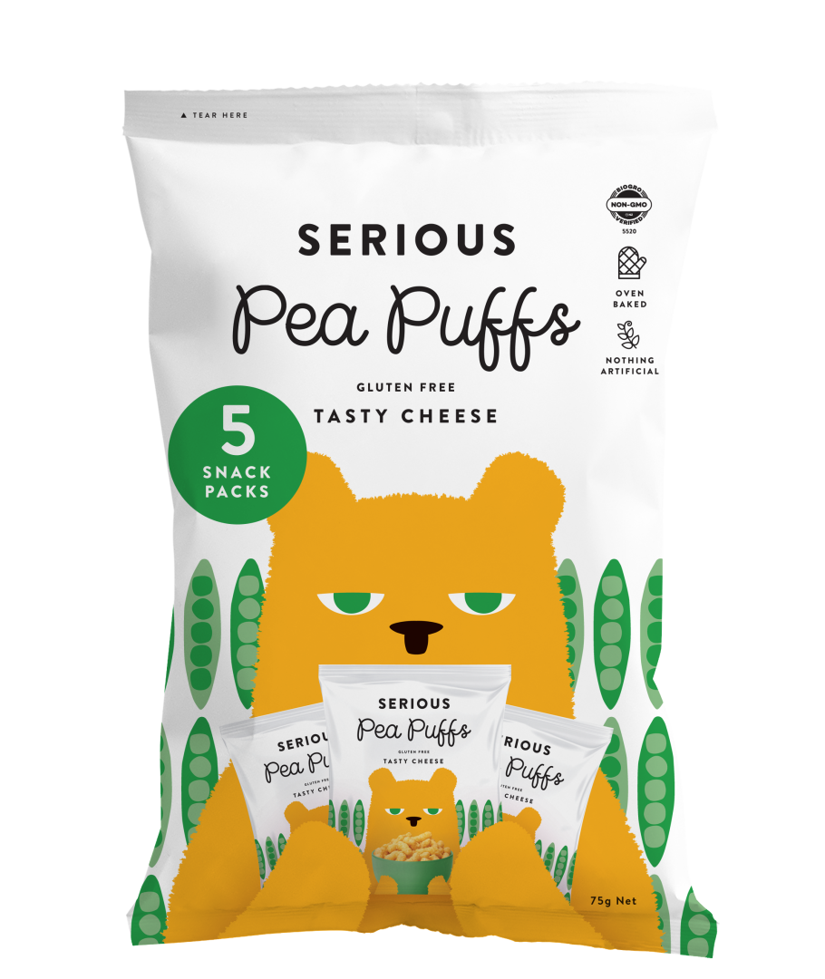 Serious Food - Multipack Real Cheese Pea Puffs 15g x 5 75g