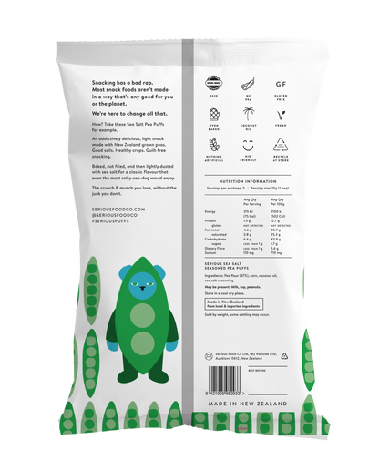 Serious Food Co - Multipack Sea Salt Pea Puffs 15g x 5 75g