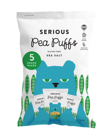 Serious Food Co - Multipack Sea Salt Pea Puffs 15g x 5 75g