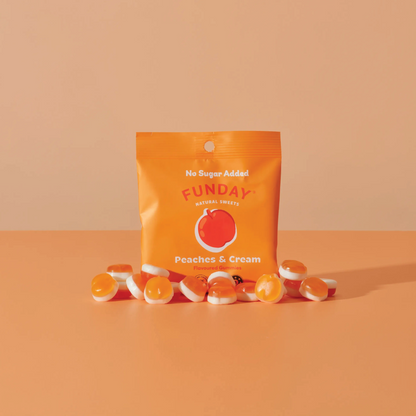 Funday Natural Sweets - Peaches & Cream 50g