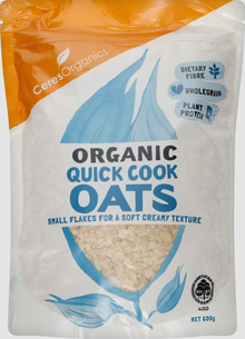 Ceres Organics - Organic Rolled Oats, Wholegrain Quick Cooking 600g