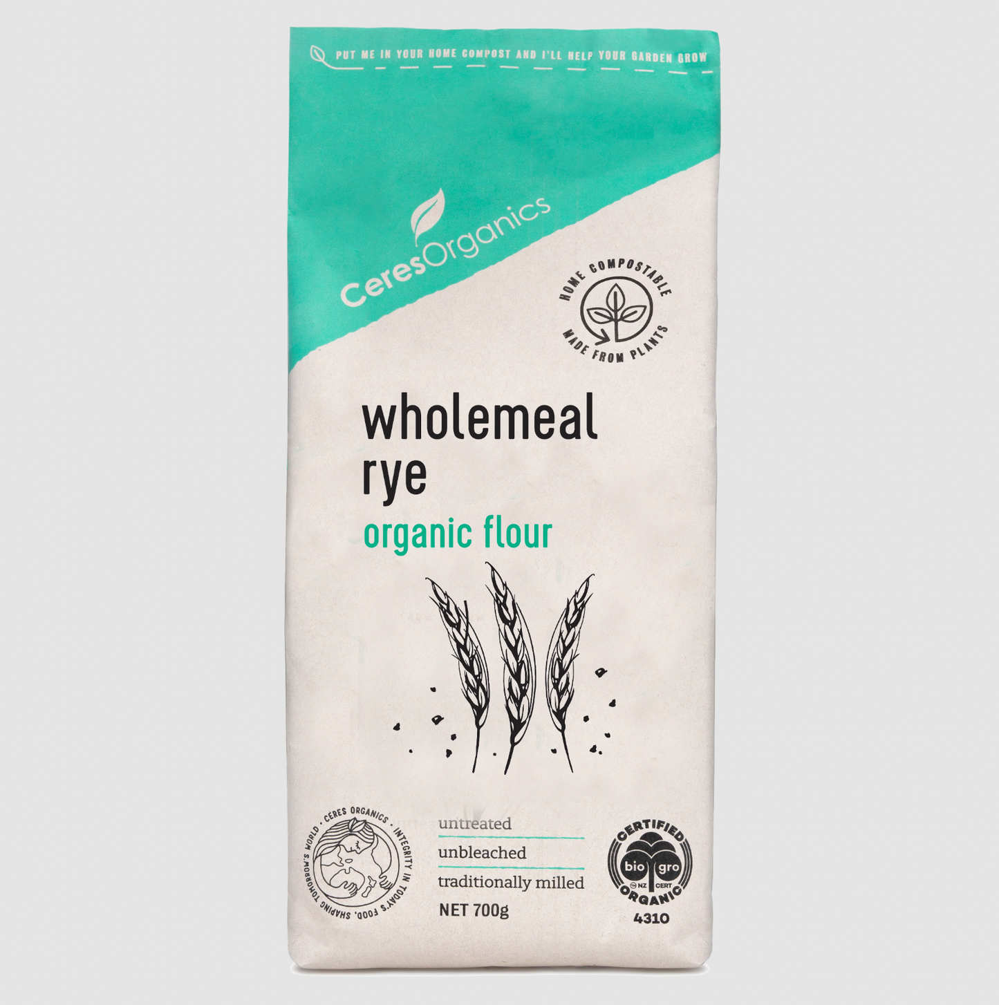 Ceres Organics - Organic Rye Flour 600g