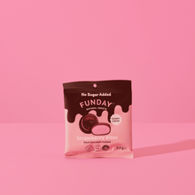 Funday Natural Sweets - Dark Chocolate Strawberry Bites 50g