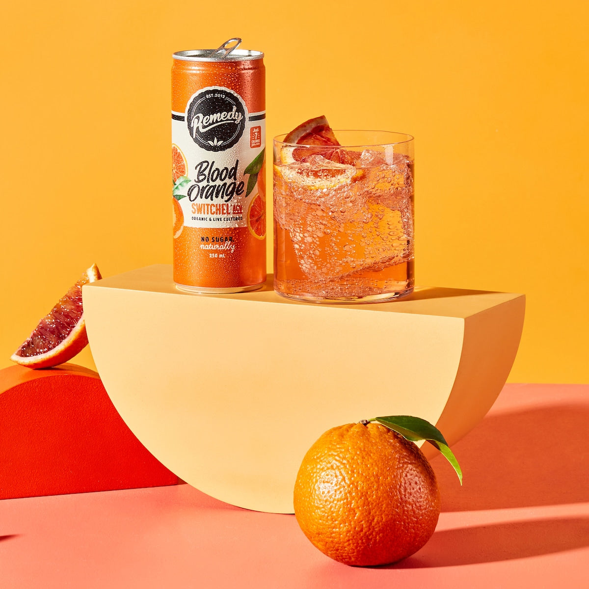 Remedy Kombucha - Switchel Blood Orange 4 x 250ml
