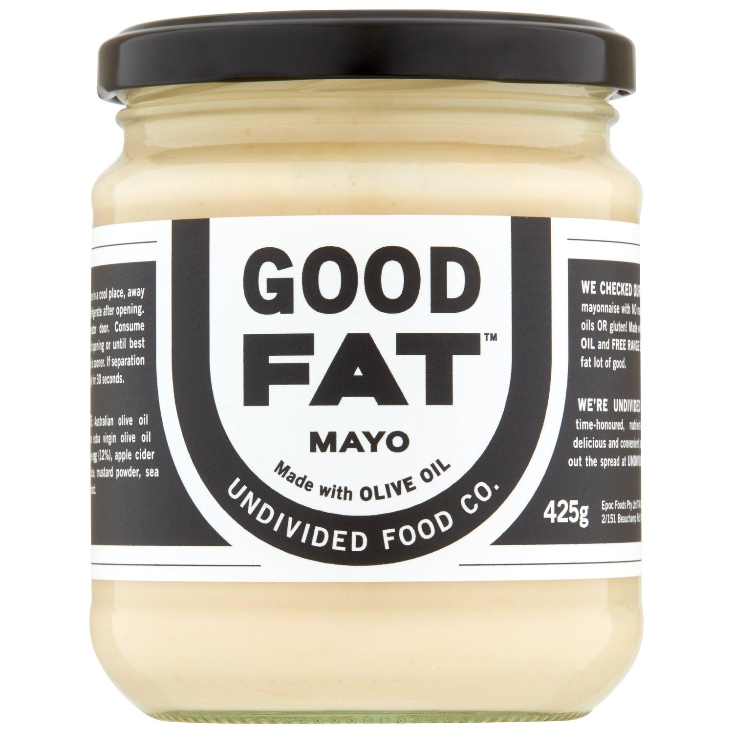 Undivided Food Co - Good Fat Mayo JUMBO 425g