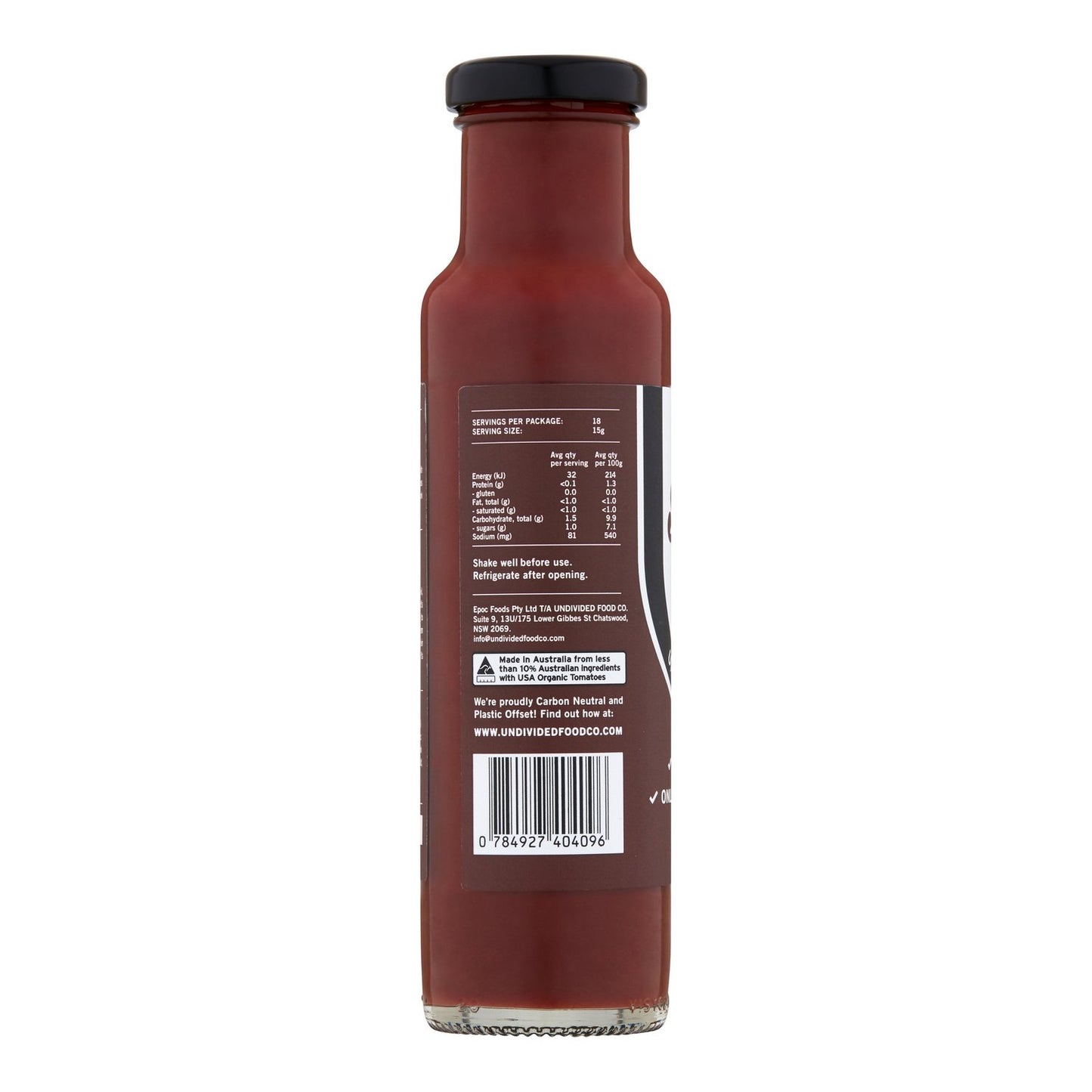 Undivided Food Co - Good Sauce BBQ 270g