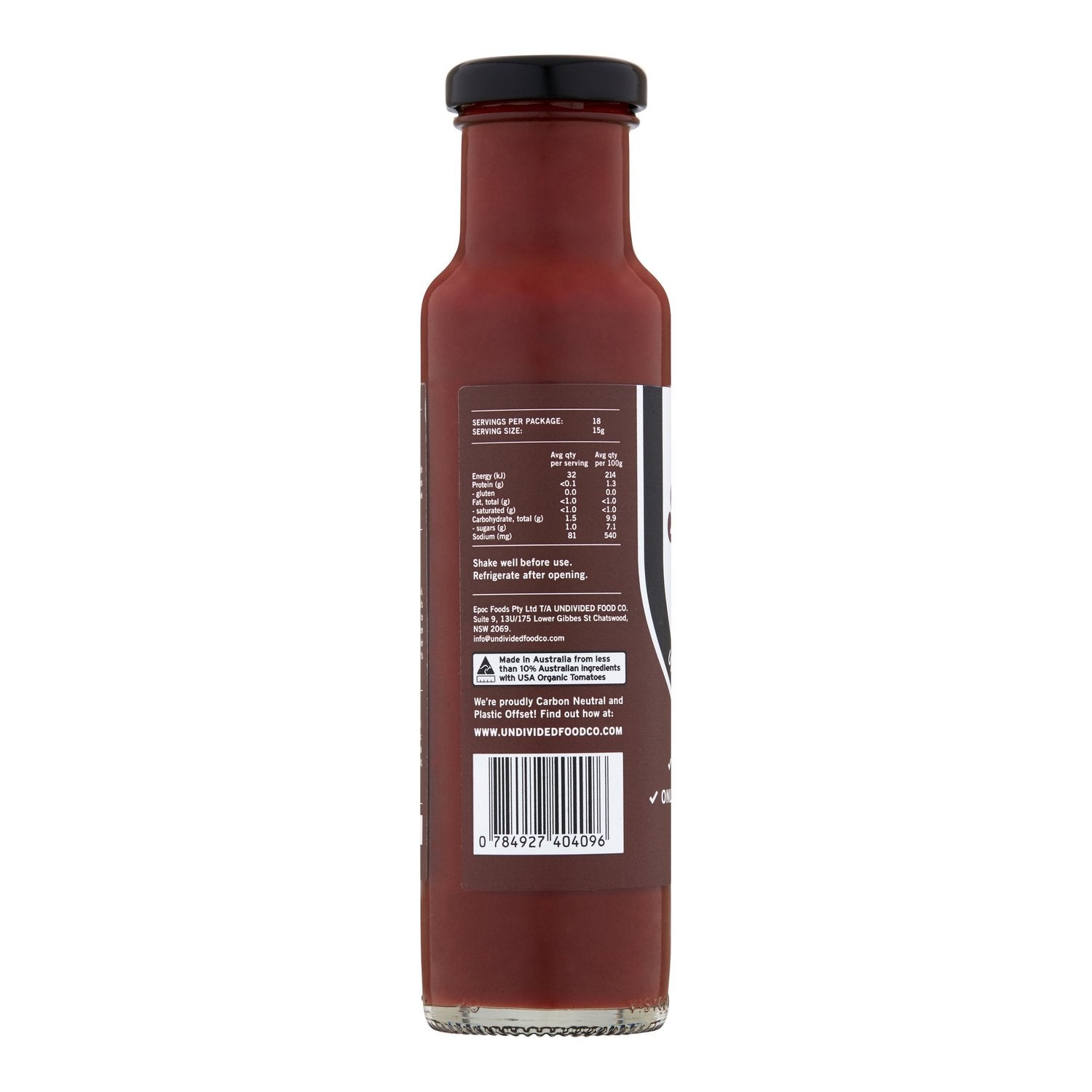 Undivided Food Co - Good Sauce BBQ 270g
