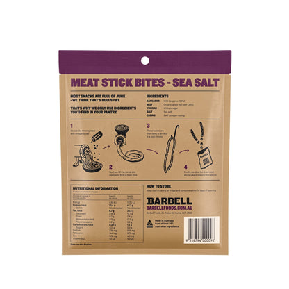 Barbell Foods - Meat Sticks Mini Sea Salt 100g
