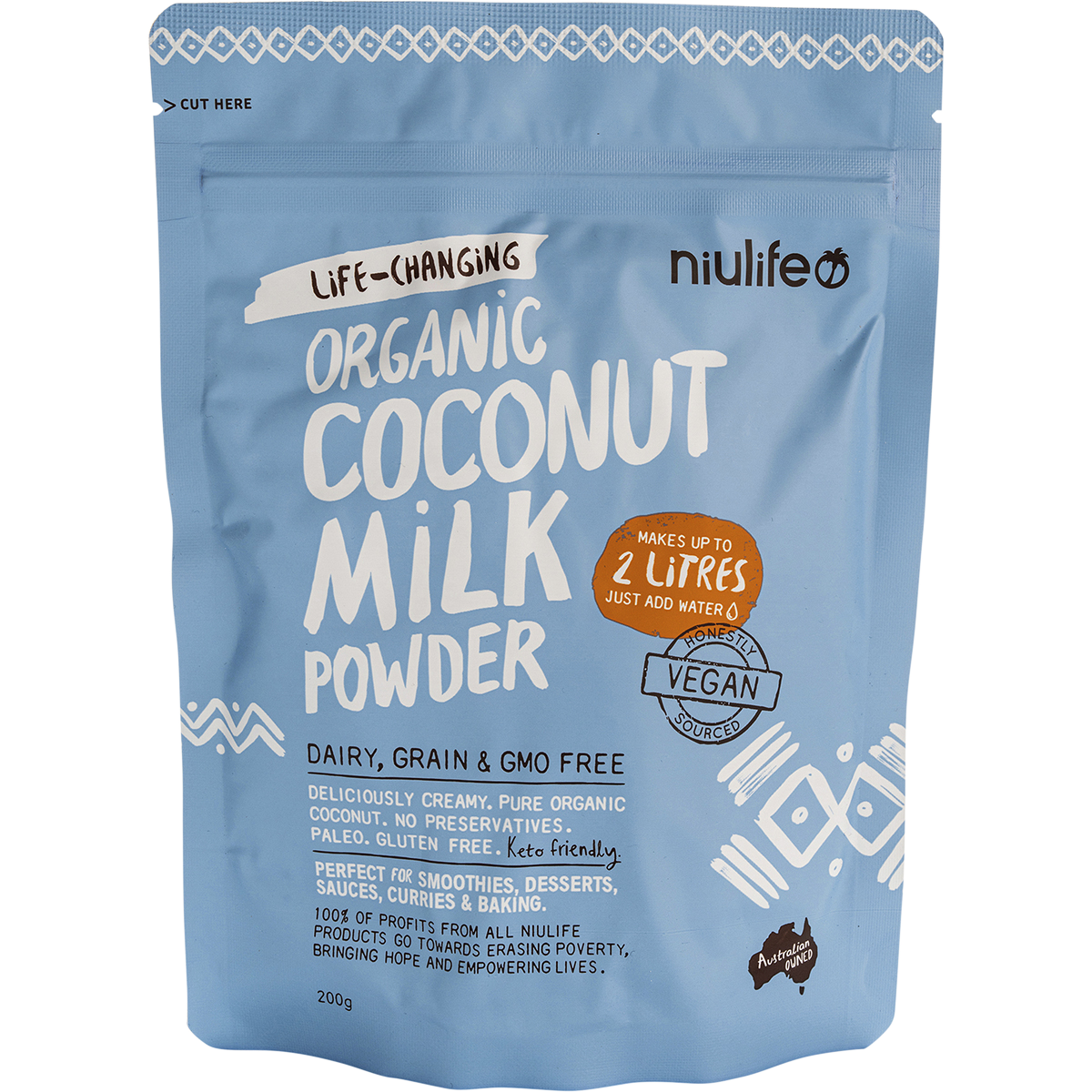 Niulife - Coconut Milk Powder Makes Up To 2 Litres 200g