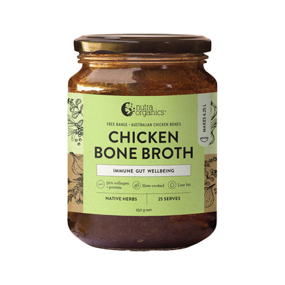 Nutra Naturals - Bone Broth Chicken Concentrate Native Herbs 250g