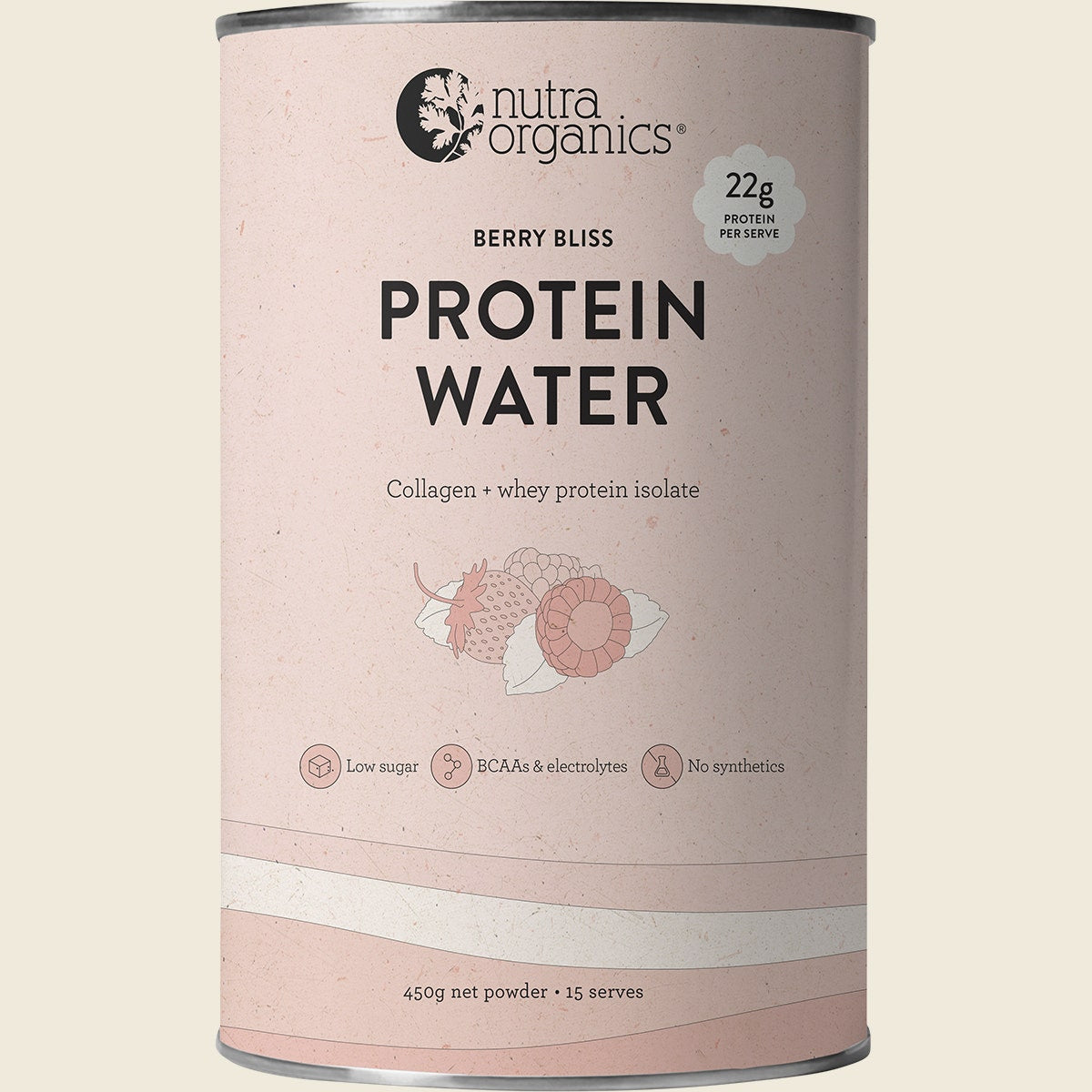 Nutra Naturals - Protein Water Berry Bliss 450g