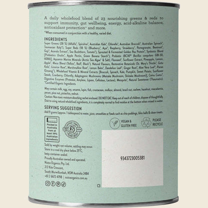 Nutra Naturals - Super Greens & Reds 150g