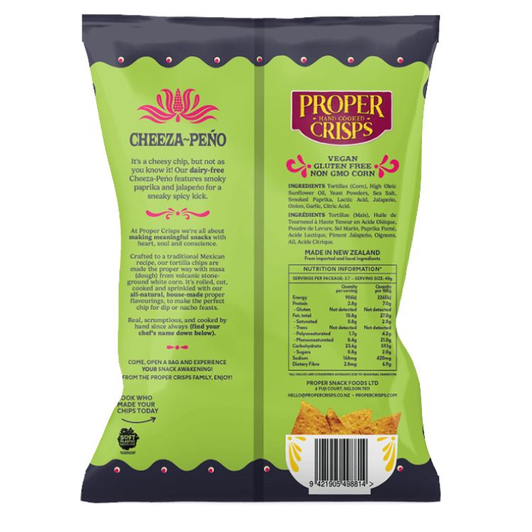 Proper Crisps - Tortilla Chips Cheeza-Peno 150g
