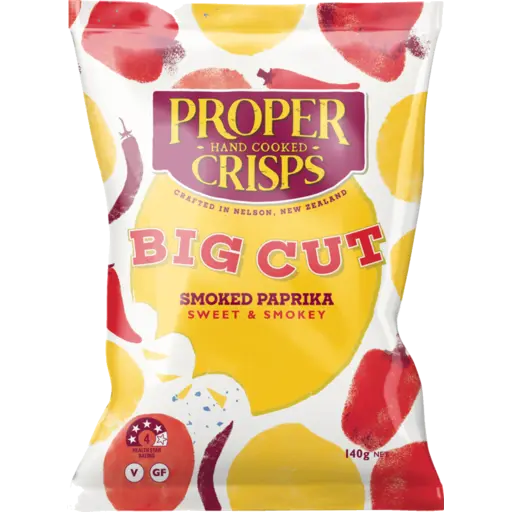 Proper Crisps - Big Cut Smoked Paprika 140g 140g