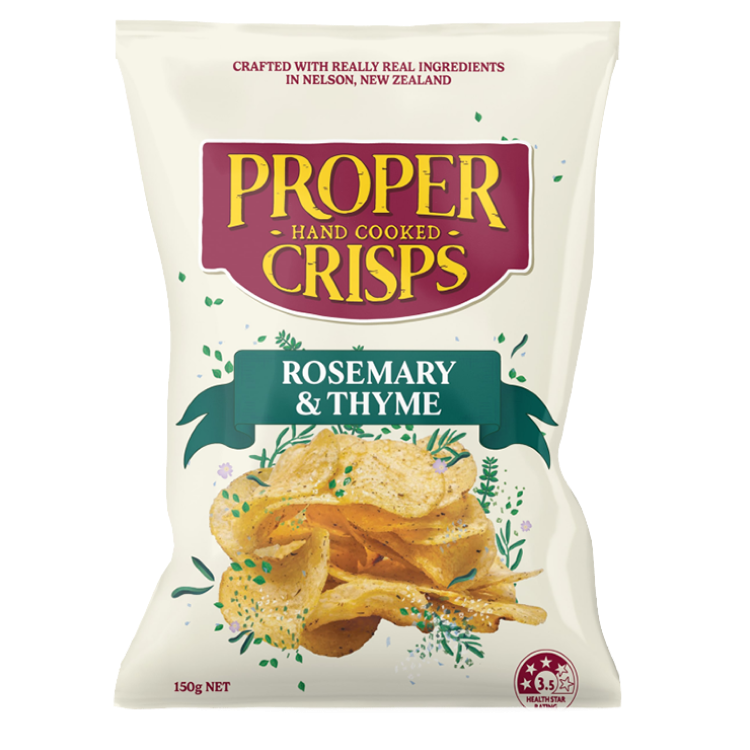 Proper Crisps - Rosemary & Thyme 150g 150g