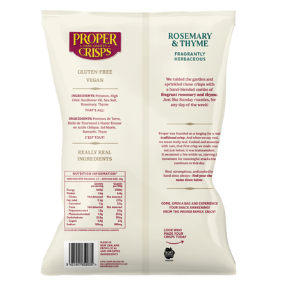 Proper Crisps - Rosemary & Thyme 150g 150g