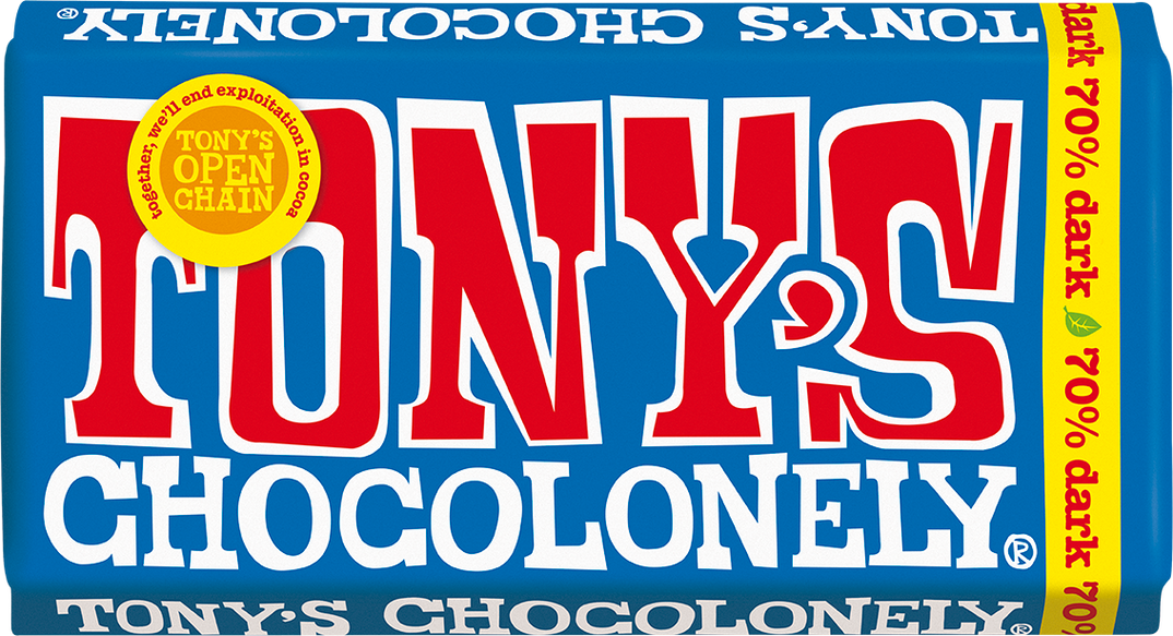 Tony's Chocolonely - 70% Dark Chocolate 180g