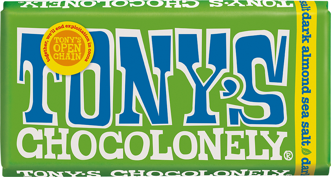 Tony's Chocolonely - Dark Almond Sea Salt 180g