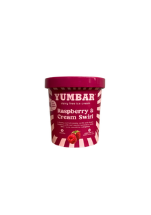 Yumbar - Raspberry & Cream Swirl Ice Cream Tub 480ml