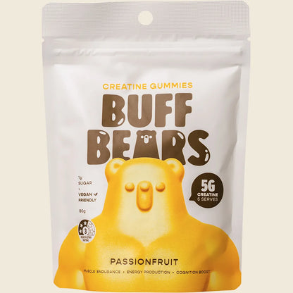 Buff Bears - Creatine Gummies Passionfruit 80g