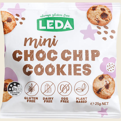 Leda - Mini Choc Chip Cookies 6 Pack 150g