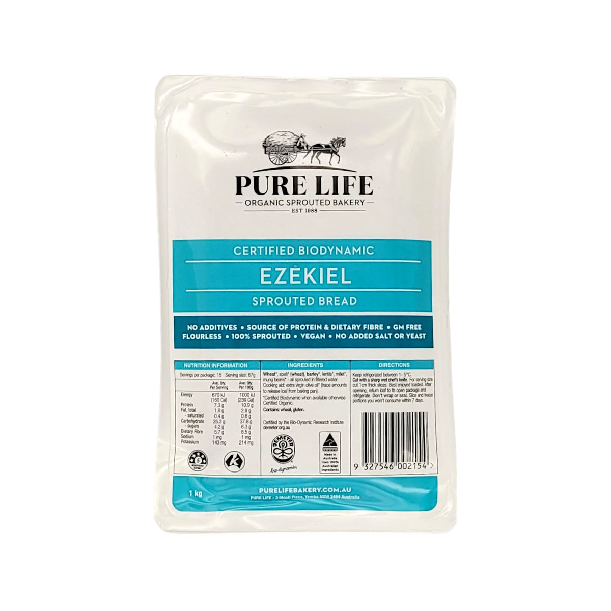 Pure Life - Ezekiel 4:9 Sprouted Bread 1kg
