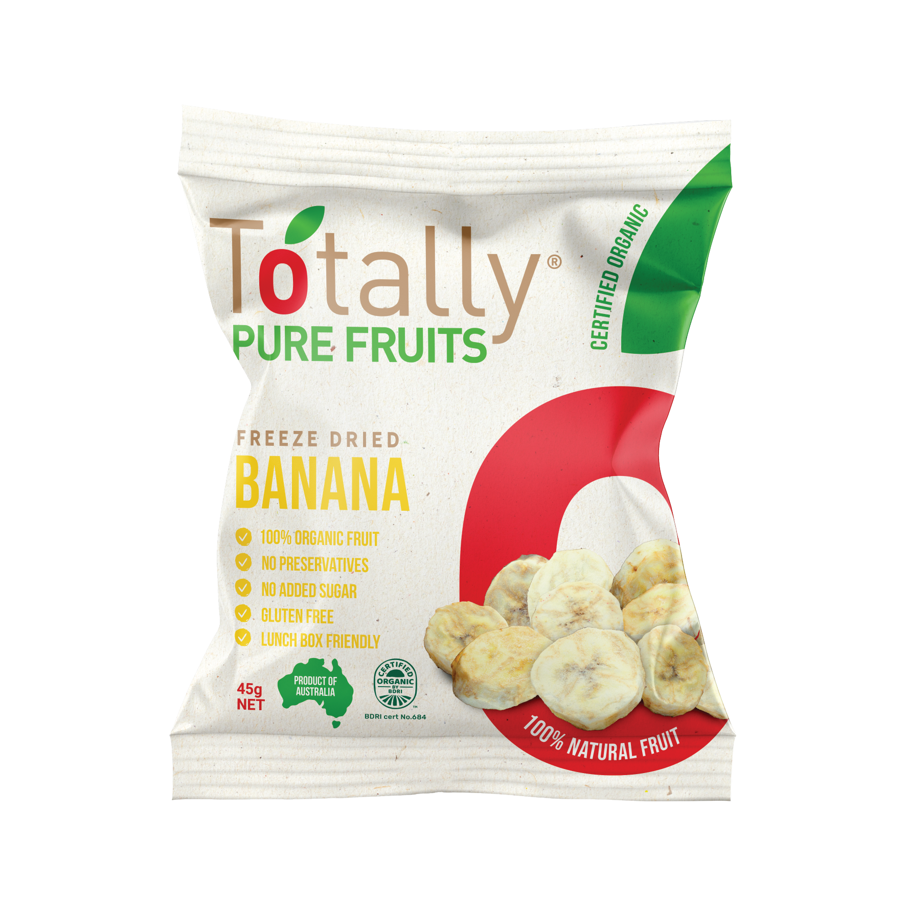 Totally Pure Fruits - SNAP Dried Banana 45g