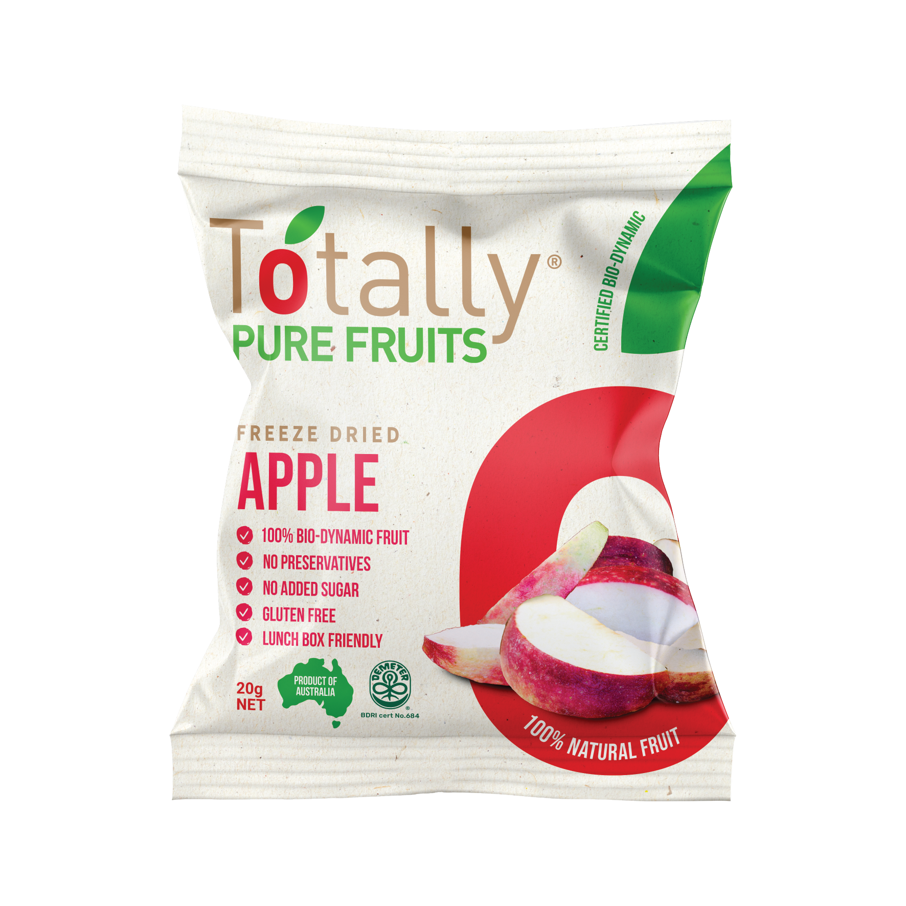 Totally Pure Fruits - Freeze Dried Apple 25g