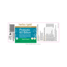Herbs of Gold - Probiotic 60 Billion 60c