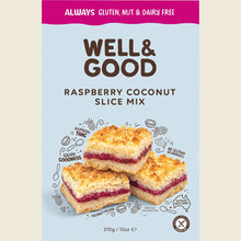 Well & Good - Raspberry Coconut Slice Mix 370g