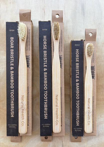 Natural Health Co. - Horse Bristle & Bamboo Child Toothbrush