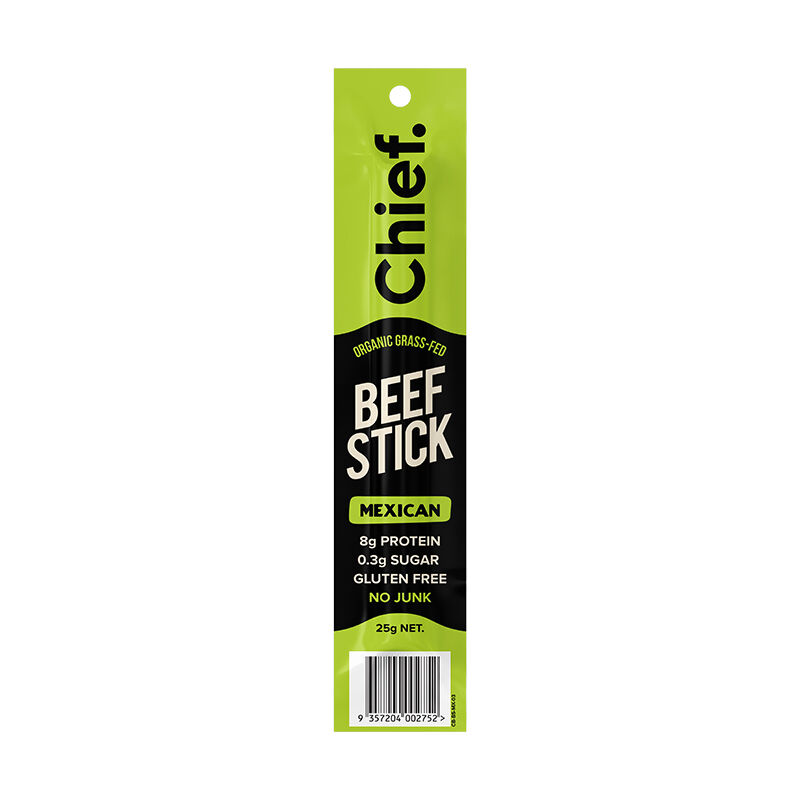 Chief Nutrition - Grass Fed Beef Stick - Mexican 25g
