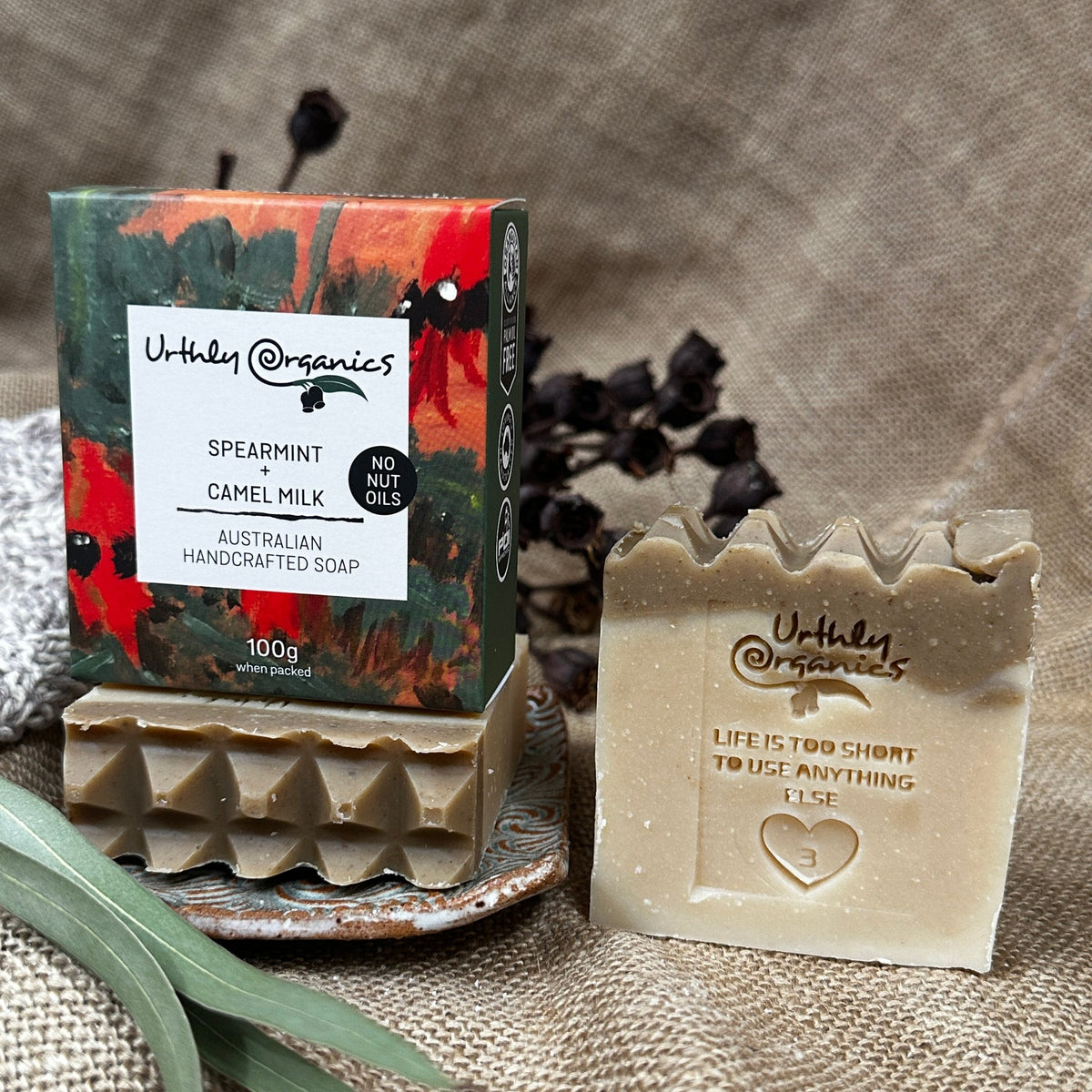 Urthly Organics - Camel Milk & Spearmint Soap 100g