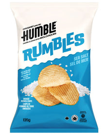Humble - Rumbles Sea Salt Organic Ridged Potato Chips 135g