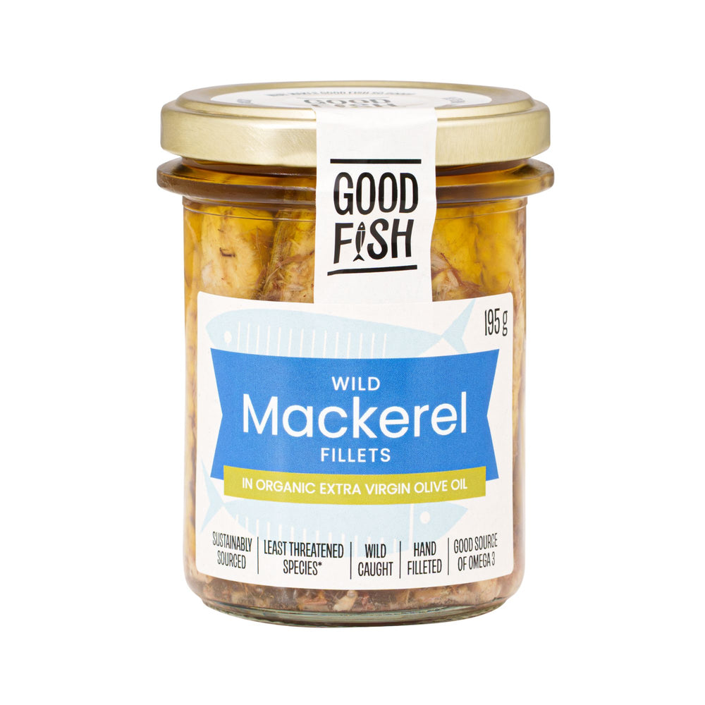 Good Fish - Mackerel in Extra Virgin Olive Oil Jar 195g