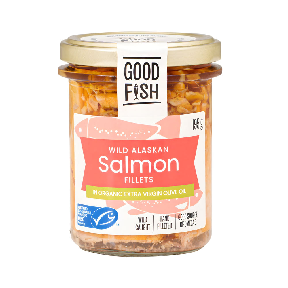 Good Fish - Salmon in Extra Virgin Olive Oil Jar 195g