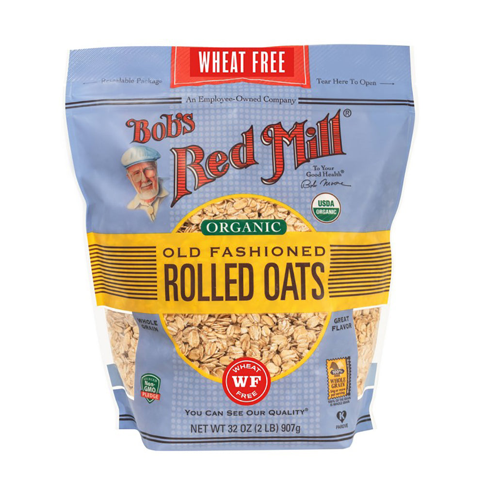 Bob's Red Mill - Organic Regular Rolled Oats Pure Wheat Free 907g