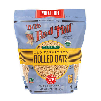 Bob's Red Mill - Organic Regular Rolled Oats Pure Wheat Free 907g