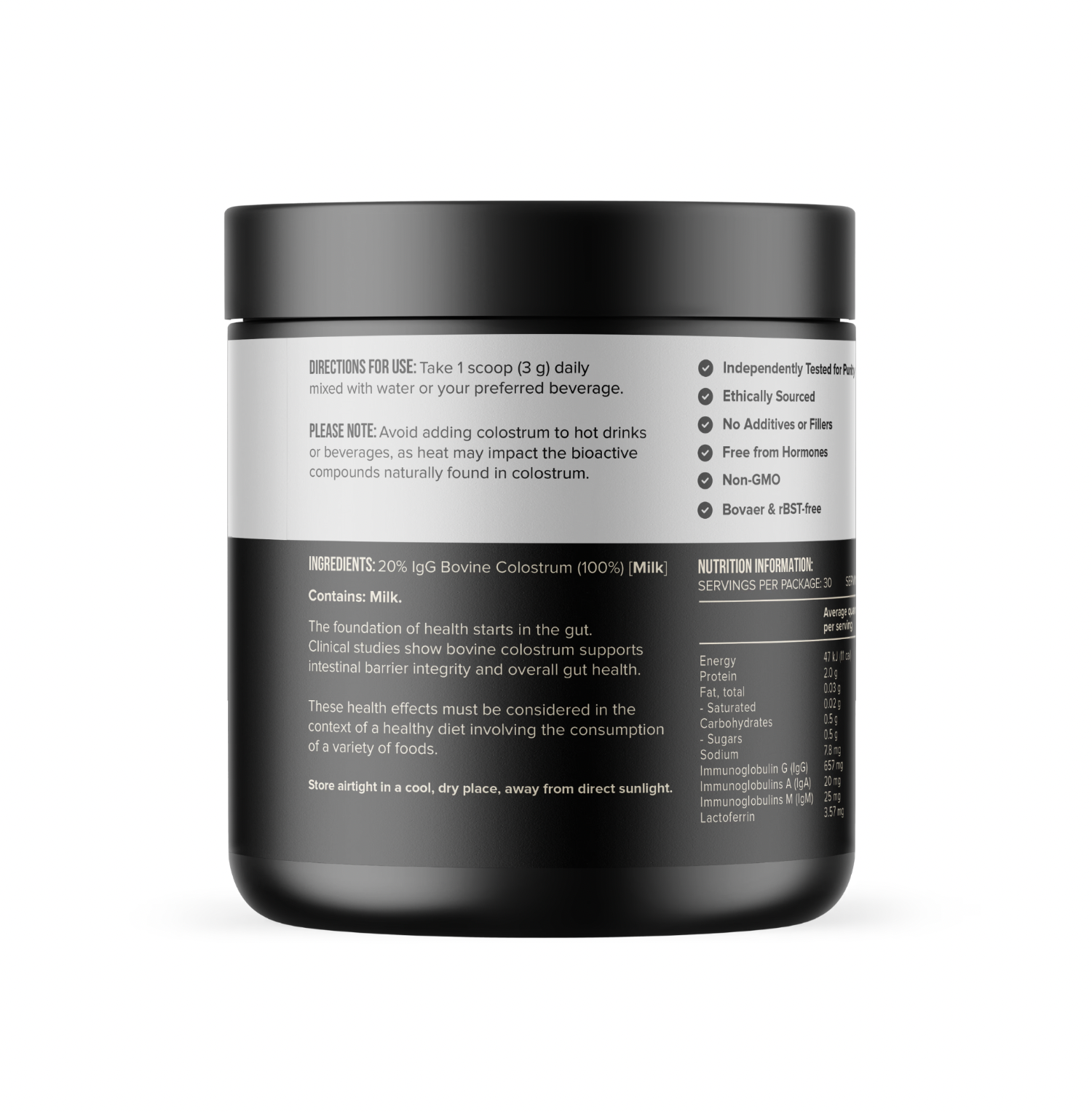 Chief Nutrition - Gut Health Colostrum Powder 90g