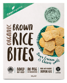 Ceres Organics - Organic Rice Bites Sour Cream & Chives 100g