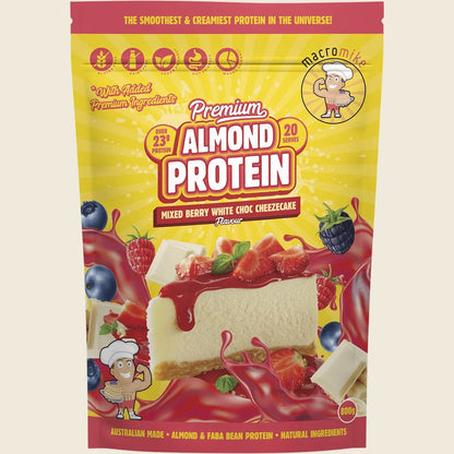 Macro Mike - Premium Almond Protein Berry White Choc Cheezecake 800g 800g