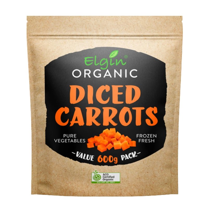 Elgin - Organic Diced Carrots 600g