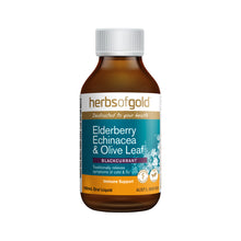 Herbs of Gold - Elderberry Echinacea & Olive Leaf Backcurrant 100ml 100ml