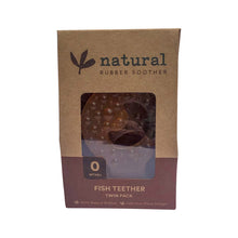 Natural Rubber Soother - Fish Teether Twin Pack