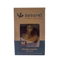 Natural Rubber Soother - Medium Round Twin Pack