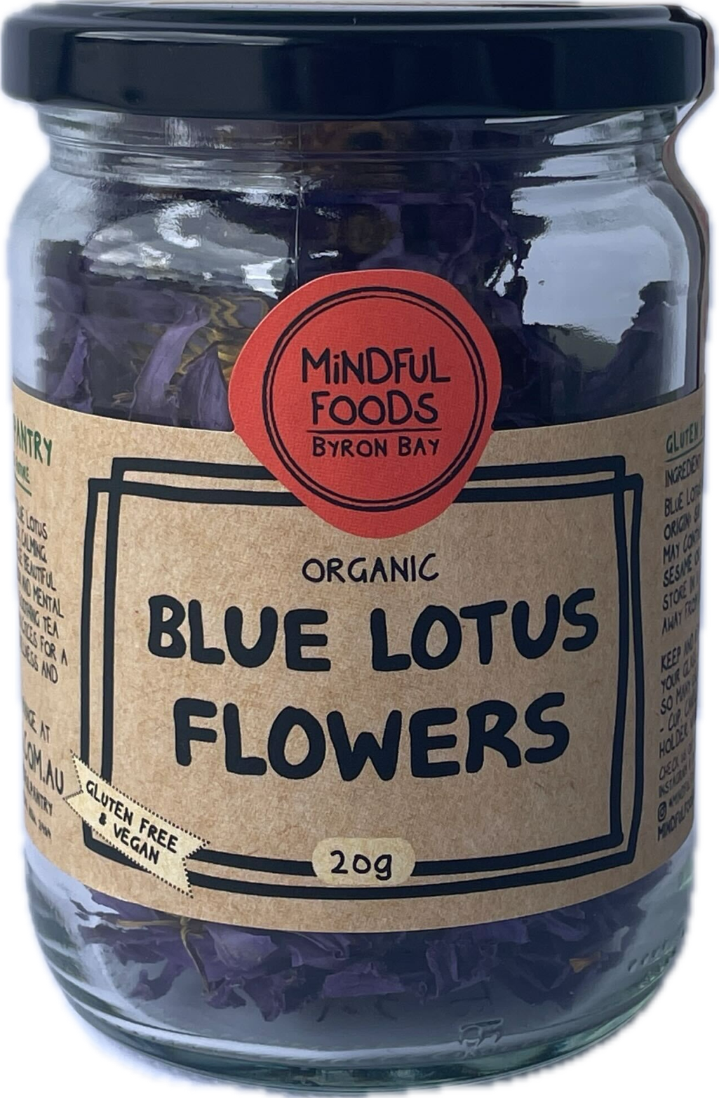Mindful Foods - Blue Lotus Flowers Organic 20g
